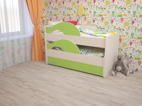 Кровать детская Радуга 1600 Млечный дуб/Венге в Таврическом - tavricheskoe.katalogmebeli.com | фото 8