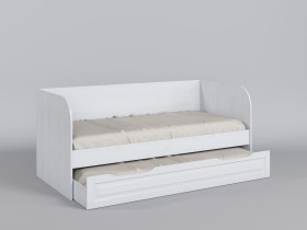 Диван-кровать Классика (Белый/корпус Выбеленное дерево) в Таврическом - tavricheskoe.katalogmebeli.com | фото