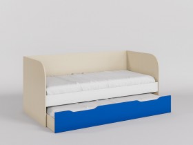 Диван-кровать Скай (Синий/Белый/корпус Клен) в Таврическом - tavricheskoe.katalogmebeli.com | фото