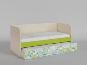 Диван-кровать Твит (Зеленый/корпус Клен) в Таврическом - tavricheskoe.katalogmebeli.com | фото