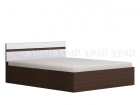 Ким кровать 1,4 (Венге/белый глянец) в Таврическом - tavricheskoe.katalogmebeli.com | фото