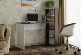 Компьютерный стол №3 (Венге/Белый) в Таврическом - tavricheskoe.katalogmebeli.com | фото