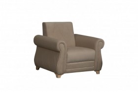 Кресло для отдыха "Порто" (велюр киви латте / микровельвет крем) в Таврическом - tavricheskoe.katalogmebeli.com | фото 1
