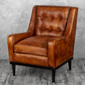 Кресло кожаное Элегант (Бордовый) в Таврическом - tavricheskoe.katalogmebeli.com | фото 4