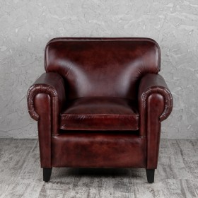 Кресло кожаное Элегант (Бордовый) в Таврическом - tavricheskoe.katalogmebeli.com | фото 7