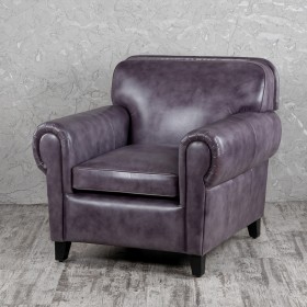 Кресло кожаное Элегант (Фиолетовый) в Таврическом - tavricheskoe.katalogmebeli.com | фото