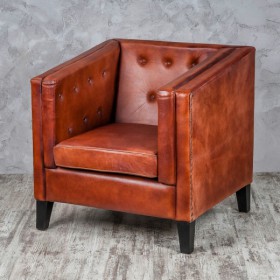 Кресло кожаное Лофт Аристократ (ширина 1100 мм) в Таврическом - tavricheskoe.katalogmebeli.com | фото 2