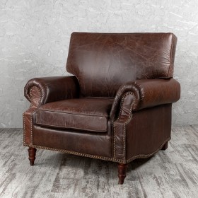 Кресло кожаное Лофт Аристократ (ширина 1100 мм) в Таврическом - tavricheskoe.katalogmebeli.com | фото