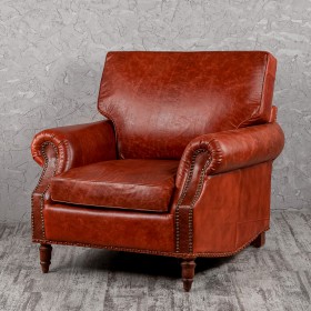 Кресло кожаное Лофт Аристократ (кожа буйвола) в Таврическом - tavricheskoe.katalogmebeli.com | фото 1