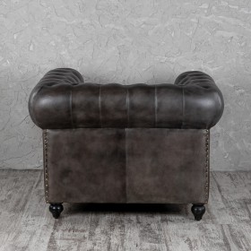 Кресло кожаное Лофт Честер (акация) в Таврическом - tavricheskoe.katalogmebeli.com | фото 7