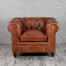 Кресло кожаное Лофт Честер (кожа) в Таврическом - tavricheskoe.katalogmebeli.com | фото 6