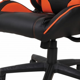 Кресло компьютерное BRABIX GT Racer GM-100 (черный, оранжевый) в Таврическом - tavricheskoe.katalogmebeli.com | фото 2