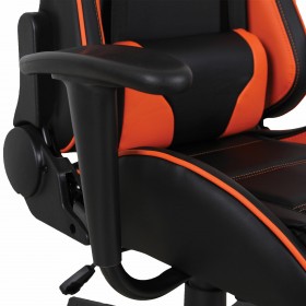 Кресло компьютерное BRABIX GT Racer GM-100 (черный, оранжевый) в Таврическом - tavricheskoe.katalogmebeli.com | фото 3