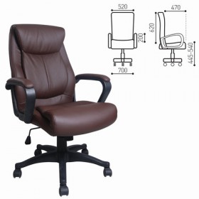 Кресло офисное BRABIX Enter EX-511 (коричневый) в Таврическом - tavricheskoe.katalogmebeli.com | фото 1