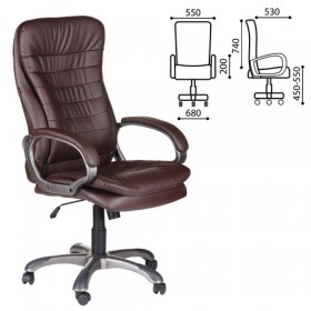 Кресло офисное BRABIX Omega EX-589 (коричневое) в Таврическом - tavricheskoe.katalogmebeli.com | фото