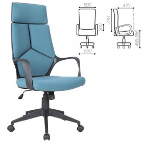 Кресло офисное BRABIX Prime EX-515 (голубая ткань) в Таврическом - tavricheskoe.katalogmebeli.com | фото