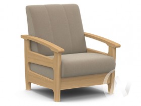 Кресло для отдыха Омега (бук лак/CATANIA LATTE) в Таврическом - tavricheskoe.katalogmebeli.com | фото
