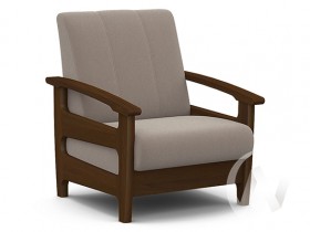 Кресло для отдыха Омега (орех лак/CATANIA COCOA) в Таврическом - tavricheskoe.katalogmebeli.com | фото