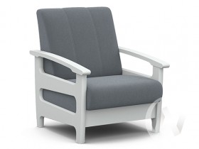 Кресло для отдыха Омега (снег лак/CATANIA SILVER) в Таврическом - tavricheskoe.katalogmebeli.com | фото 1