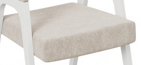 Кресло «Техас 1» (Белый матовый/Микровелюр Jercy Cream №208) в Таврическом - tavricheskoe.katalogmebeli.com | фото 3