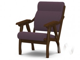 Кресло Вега-10 (орех лак/ULTRA PLUM) в Таврическом - tavricheskoe.katalogmebeli.com | фото 1