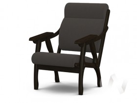 Кресло Вега-10 (венге лак/ULTRA GRAFIT) в Таврическом - tavricheskoe.katalogmebeli.com | фото