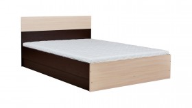 Кровать 0,8м Юнона с настилом (Венге / Дуб) в Таврическом - tavricheskoe.katalogmebeli.com | фото