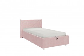 Кровать 0.9 Бест (Нежно-розовый велюр/под-мех) в Таврическом - tavricheskoe.katalogmebeli.com | фото