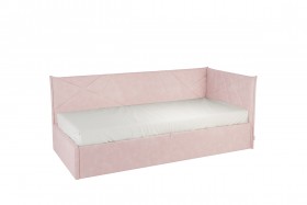 Кровать 0.9 Бест Тахта (Нежно-розовый велюр) в Таврическом - tavricheskoe.katalogmebeli.com | фото