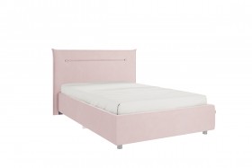 Кровать 1,2 Альба с основанием (Нежно-розовый велюр) в Таврическом - tavricheskoe.katalogmebeli.com | фото 1