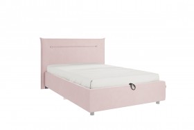 Кровать 1,2 Альба (Нежно-розовый велюр/под-мех) в Таврическом - tavricheskoe.katalogmebeli.com | фото 1