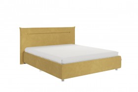 Кровать 1,6 Альба с основанием (Медовый велюр) в Таврическом - tavricheskoe.katalogmebeli.com | фото 1