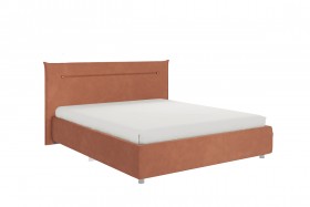 Кровать 1,6 Альба с основанием (Персик велюр) в Таврическом - tavricheskoe.katalogmebeli.com | фото