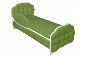 Кровать 160 Атлет 76 Зелёный (мягкий бортик) в Таврическом - tavricheskoe.katalogmebeli.com | фото