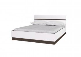 Кровать 1,6м Вегас (Венге/Белый) в Таврическом - tavricheskoe.katalogmebeli.com | фото