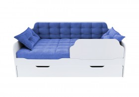 Кровать 170 серии Спорт Лайт 1 ящик 85 Синий (подушки) в Таврическом - tavricheskoe.katalogmebeli.com | фото
