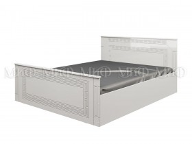 Кровать Афина-1 1,4 м (Белый/Белый глянец) в Таврическом - tavricheskoe.katalogmebeli.com | фото