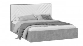 Кровать без ПМ «Хилтон» Тип 1 Ателье светлый/Белый в Таврическом - tavricheskoe.katalogmebeli.com | фото 1