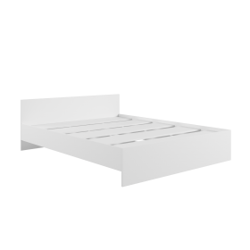 Кровать без ящ. М1400 Мадера Белый в Таврическом - tavricheskoe.katalogmebeli.com | фото
