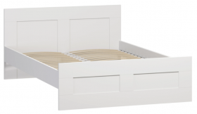 Кровать двухспальная Сириус 1400мм белый в Таврическом - tavricheskoe.katalogmebeli.com | фото