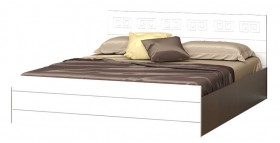 Кровать Корсика-1 1.6 (Венге/Белый глянец) в Таврическом - tavricheskoe.katalogmebeli.com | фото