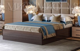 Кровать Нэнси 1,4м (Венге/капучино глянец) в Таврическом - tavricheskoe.katalogmebeli.com | фото