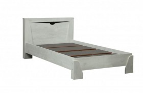 Кровать одинарная 33.07 с настилом "Лючия" (ш. 900)/(бетон пайн белый / венге / белый) в Таврическом - tavricheskoe.katalogmebeli.com | фото 1