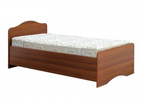 Кровать одинарная 900-1 без матраса (круглые спинки) Орех Таволато в Таврическом - tavricheskoe.katalogmebeli.com | фото