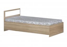 Кровать одинарная 900-2 без матраса (прямые спинки) Дуб Сонома в Таврическом - tavricheskoe.katalogmebeli.com | фото 1