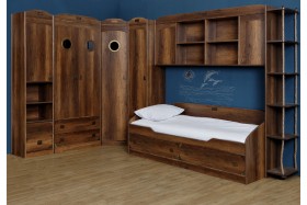Кровать с 2-мя ящиками «Навигатор» (Дуб Каньон) в Таврическом - tavricheskoe.katalogmebeli.com | фото 10