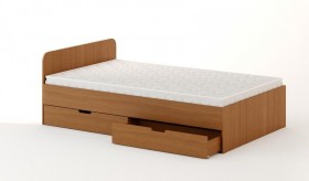 Кровать с ящиками 1200 (Бук темный) в Таврическом - tavricheskoe.katalogmebeli.com | фото