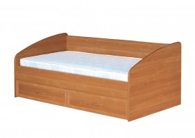 Кровать с ящиками с задней спинкой 900-1 без матраса Вишня Оксфорд в Таврическом - tavricheskoe.katalogmebeli.com | фото