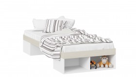 Кровать «Сканди»  Дуб Гарден/Белый в Таврическом - tavricheskoe.katalogmebeli.com | фото