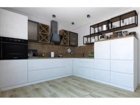 Модульная кухня Бронкс 1,8 м (Кварц) в Таврическом - tavricheskoe.katalogmebeli.com | фото 5